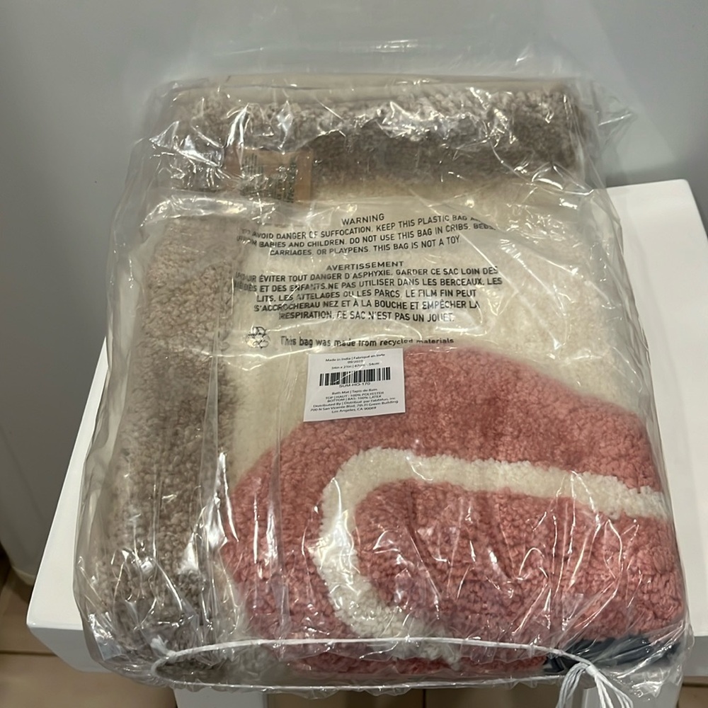 Fab Fit Fun Bath Mat - NWT 34” x 21”